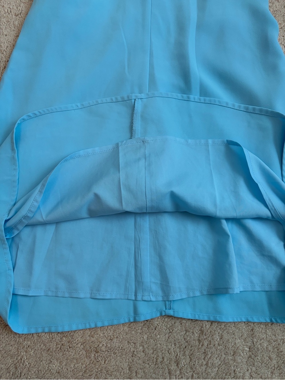 Amanda Uprichard Diana Light Blue Shift Mini Dress Women's Size Small - Picture 6 of 10